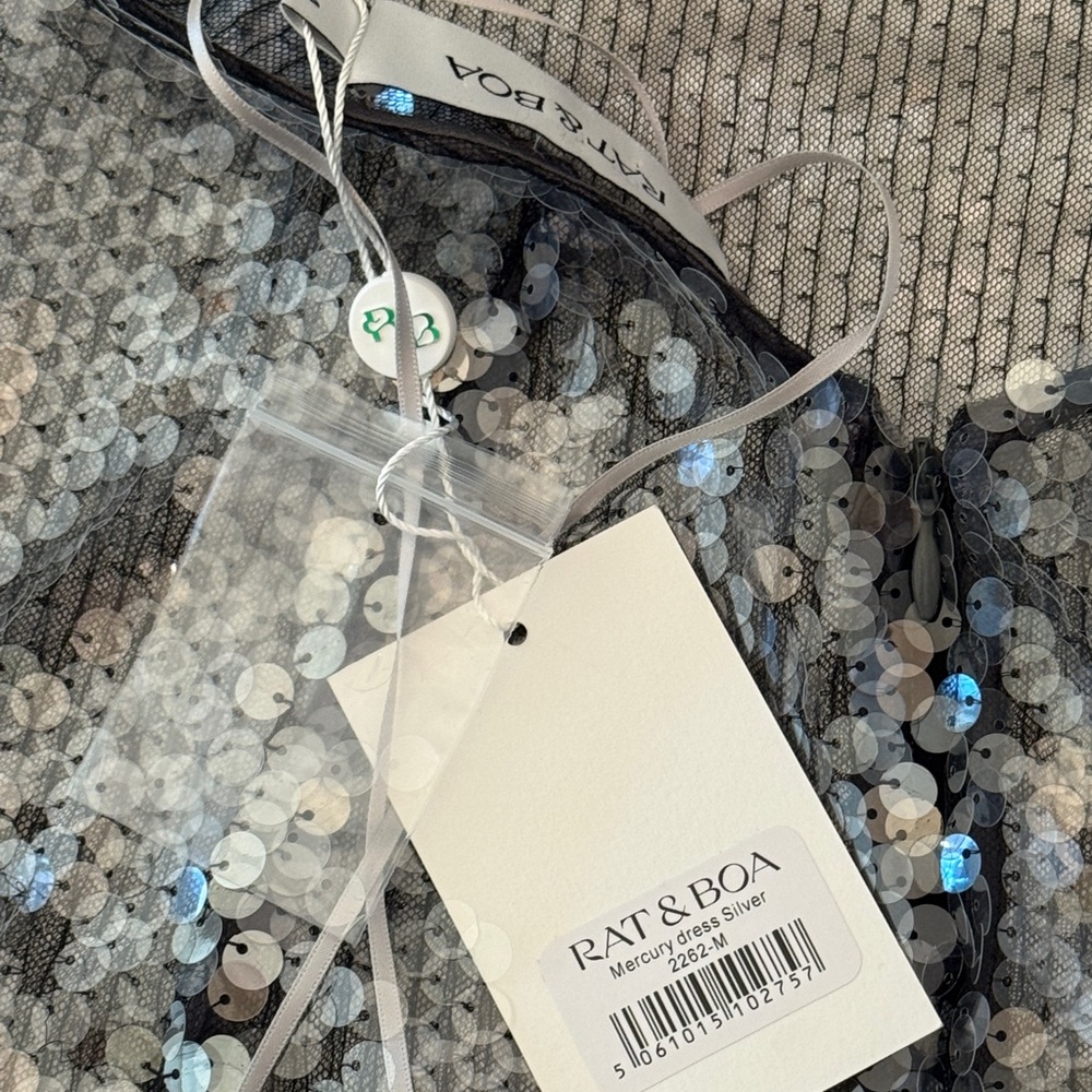 Rat & Boa Metallic Sequin Sheer Dress - Picture 2 of 10